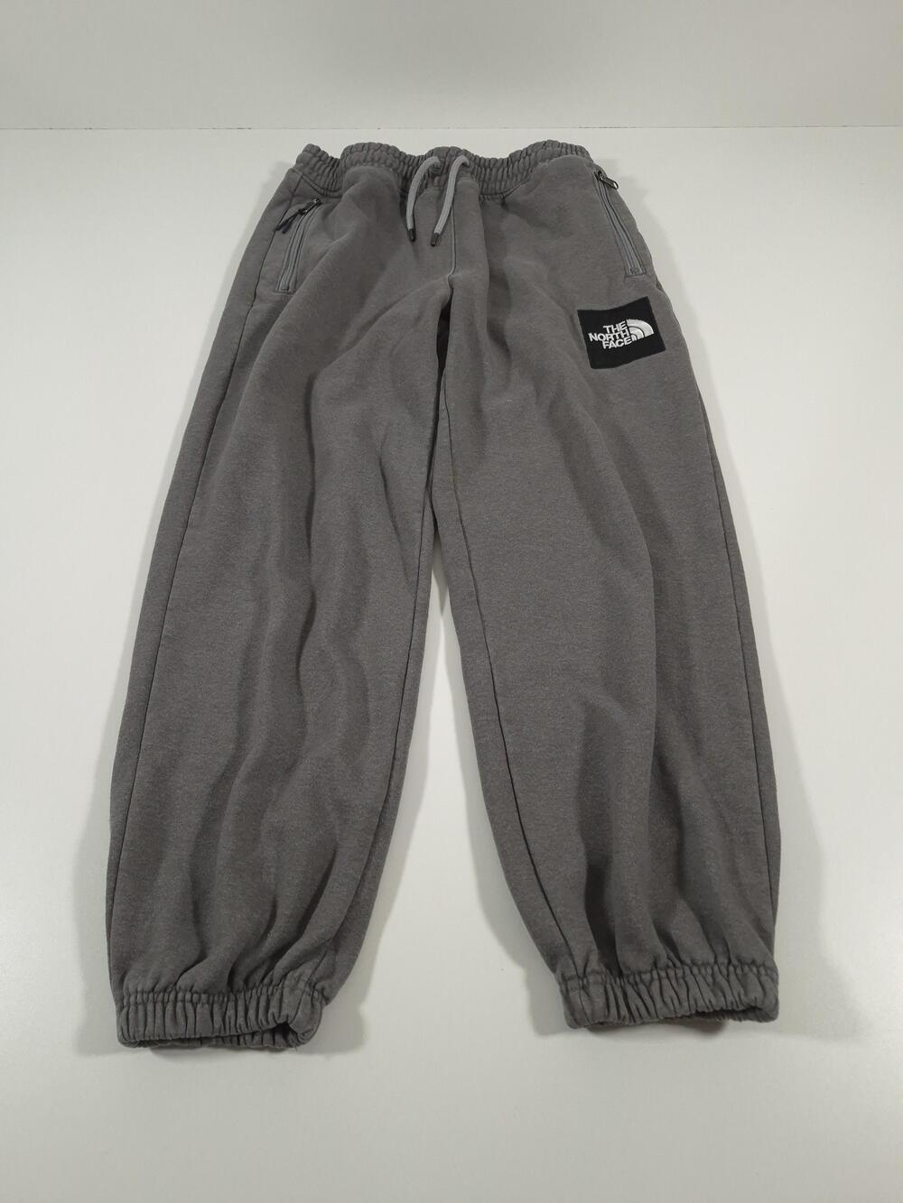 The North Face Jogger Pants Mens Medium Gray Fleece Sweatpants Zip Pocket A7WSF
